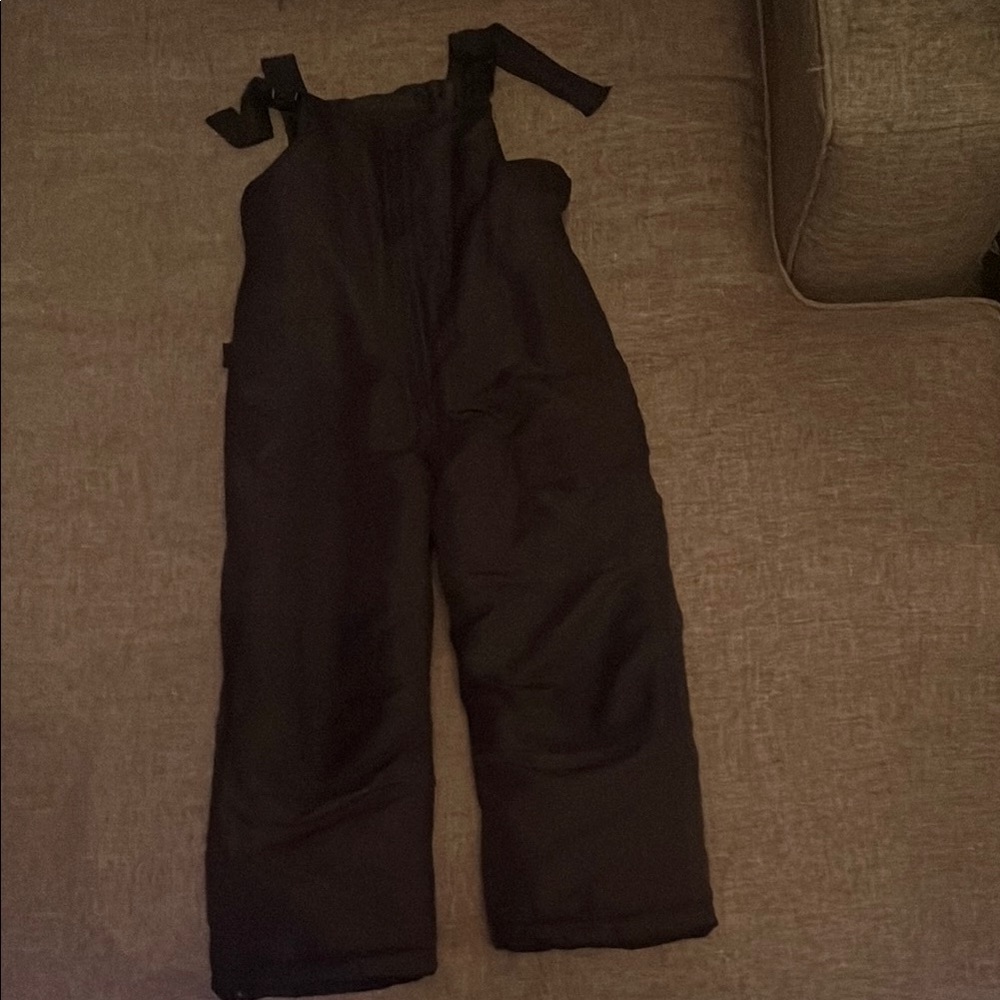 Black Snow Bib Overalls